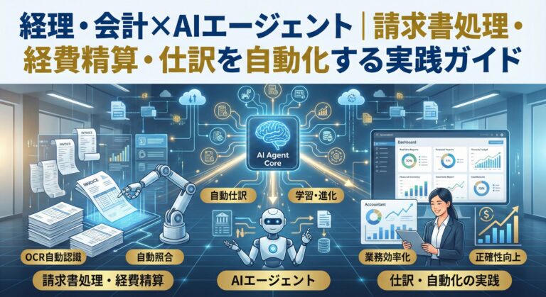 経理・会計×AIエージェント｜請求書処理・経費精算・仕訳を自動化する実践ガイド