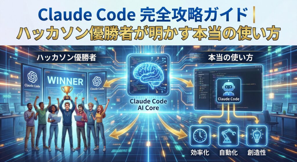 Claude Code 完全攻略ガイド｜ハッカソン優勝者が明かす本当の使い方