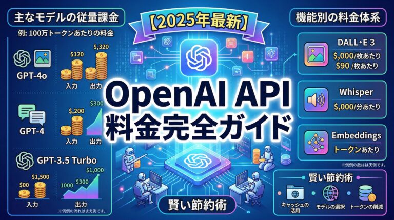 OpenAI API料金完全ガイド【2026年最新】