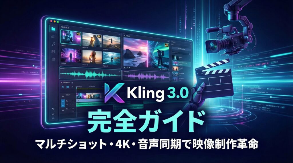 Kling 3.0完全ガイド【2026年最新】｜マルチショット・4K・音声同期で映像制作革命