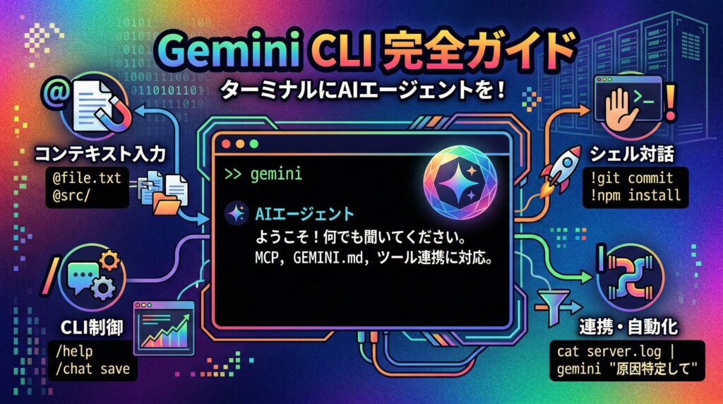 Gemini CLI 完全ガイド【2026年最新】｜無料で使えるGoogle製AIコーディングエージェント
