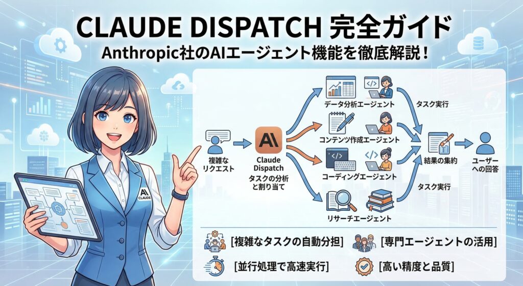 Claude Dispatch完全ガイド【2026年最新】スマホからAIを遠隔操作・セットアップから活用法まで徹底解説