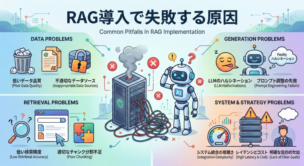 RAG導入で失敗する原因と対策【2026年最新】｜Gartner調査から学ぶ成功フレームワーク