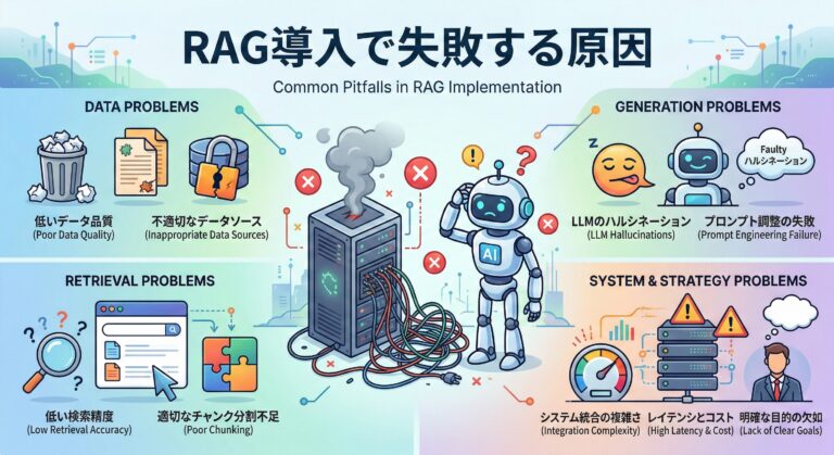 RAG導入で失敗する原因と対策【2026年最新】｜Gartner調査から学ぶ成功フレームワーク