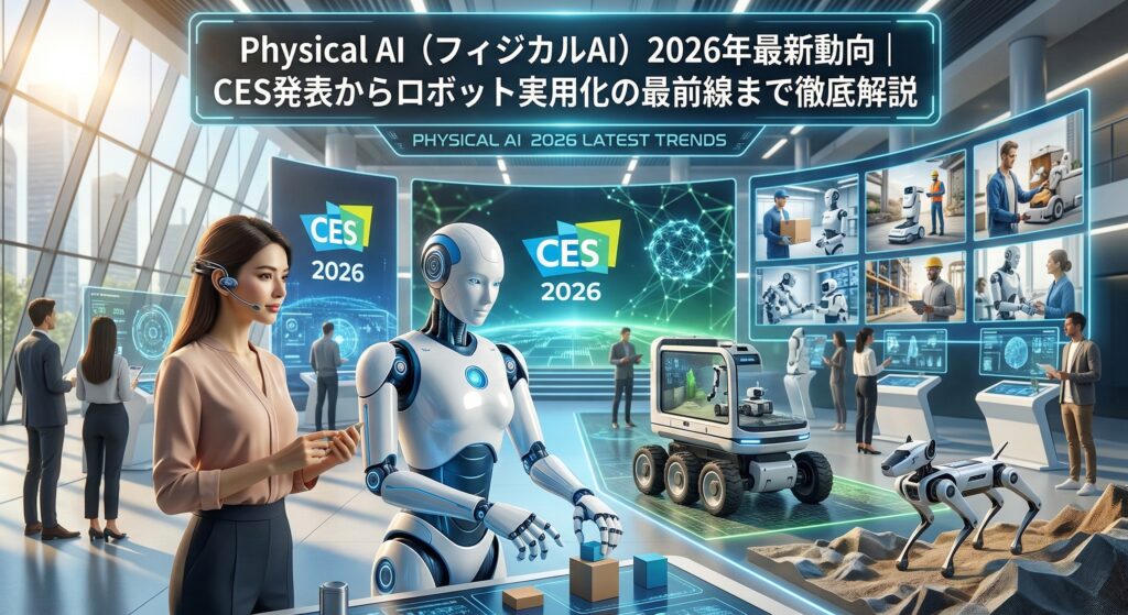 Physical AI（フィジカルAI）2026年最新動向｜CES発表からロボット実用化の最前線まで徹底解説