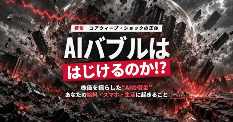 AIバブルははじけるのか!? 株価を揺らした「コアウィーブ・ショック」の正体　あなたの給料・スマホ・生活に起きること